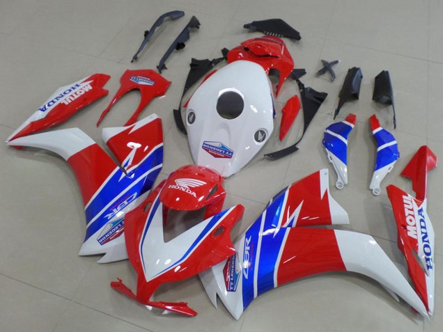 Mejores Carenados Moto Honda CBR1000RR 2012-2016 - Blanco Rojo Azul TT Legends