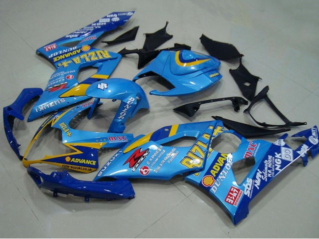 Mejores Carenados Moto Suzuki GSXR 1000 2005-2006 - Azul Oro Rizla