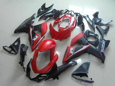 Mejores Carenados Moto Suzuki GSXR 1000 2009-2016 - Rojo Negro Mate