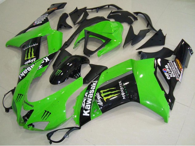 Mejores Carenados Moto Kawasaki ZX6R 2007-2008 - Monstruo Verde
