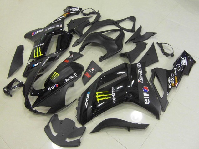 Mejores Carenados Moto Kawasaki ZX6R 2007-2008 - Negro Monstruo