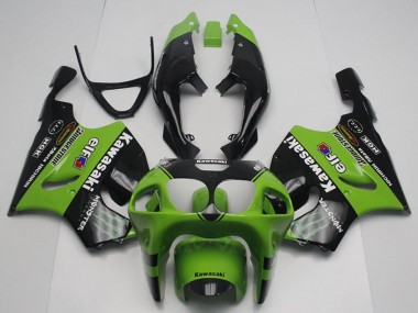 Mejores Carenados Moto Kawasaki ZX7R 1996-2003 - Verde Negro Brillante Monstruo Elf