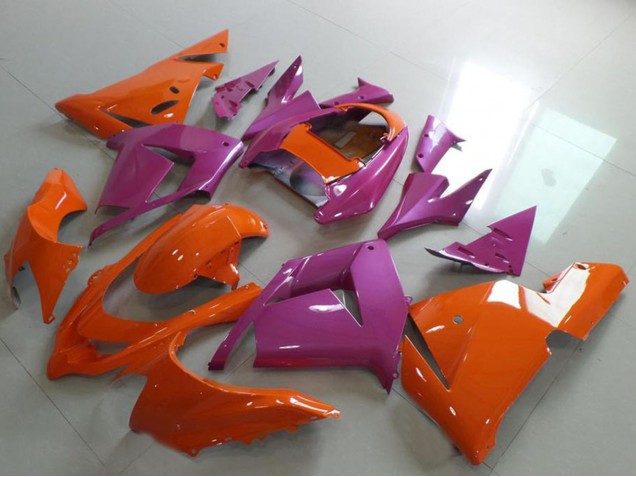 Mejores Carenados Moto Kawasaki ZX10R 2004-2005 - Naranja Rosa