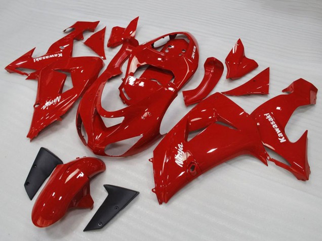Mejores Carenados Moto Kawasaki ZX10R 2006-2007 - Rojo Blanco