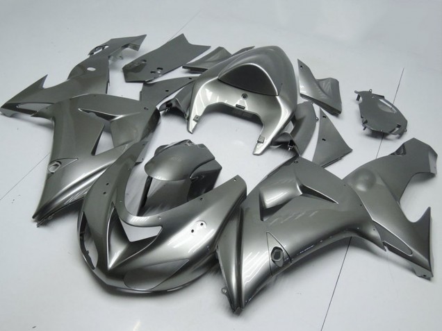 Mejores Carenados Moto Kawasaki ZX10R 2006-2007 - Gris Brillante