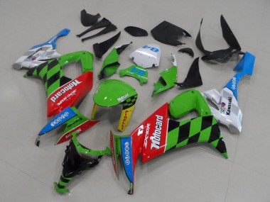 Mejores Carenados Moto Kawasaki ZX10R 2008-2010 - Verde Rojo Azul Negro Motocard