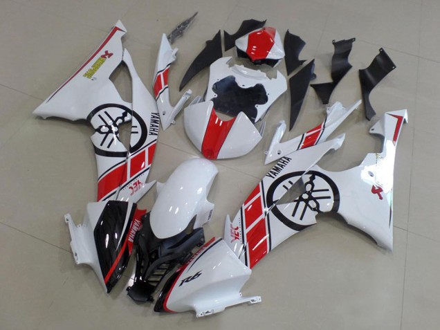 Mejores Kit Carenados Moto Yamaha YZF R6 2008-2016 - Blanco Rojo Negro Brillante