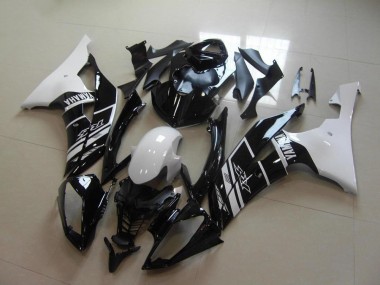 Mejores Carenado Moto Yamaha YZF R6 2008-2016 - Blanco Negro Brillante