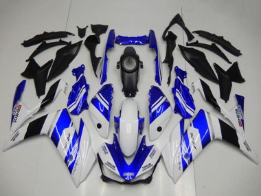 Mejores Carenados Moto Yamaha YZF R3 2015-2018 - Blanco Azul Negro Yamalube ENEOS
