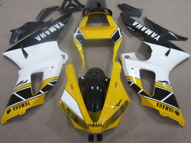 Mejores Carenados Moto Yamaha YZF R1 2000-2001 - Amarillo Blanco Negro