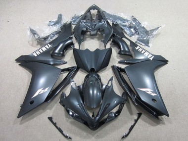 Mejores Carenados Moto Yamaha YZF R1 2007-2008 - Negro Mate Blanco Calcomanía