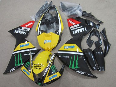 Mejores Carenados Moto Yamaha YZF R1 2009-2011 - Amarillo Blanco Negro Rojo Verde Motul Monstruo