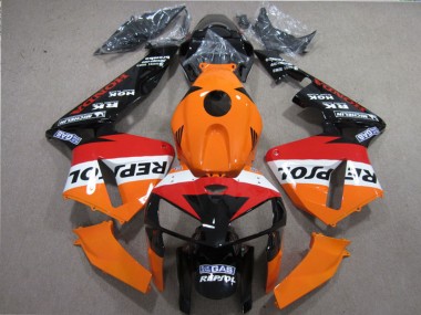 Mejores Kits Carenados Moto Honda CBR600RR 2005-2006 - Naranja Blanco Rojo Negro Brillante Repsol