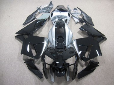 Mejores Carenado Moto Honda CBR600RR 2005-2006 - Negro Brillante Plata
