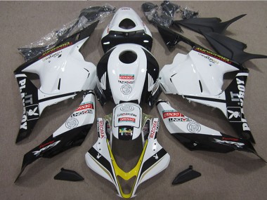 Mejores Carenados Moto Honda CBR600RR 2009-2012 - Blanco Amarillo Negro Brillante Rizoma Playboy