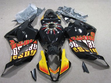 Mejores Carenados Moto Honda CBR600RR 2009-2012 - Amarillo Negro Brillante Rojo Rossi