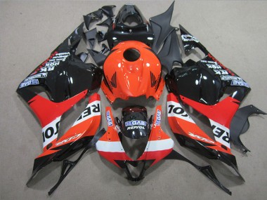 Mejores Completo Carenados Moto Honda CBR600RR 2009-2012 - Naranja Blanco Rojo Negro Brillante Repsol