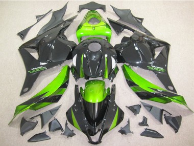Mejores Carenado Moto Honda CBR600RR 2009-2012 - Verde Negro Brillante