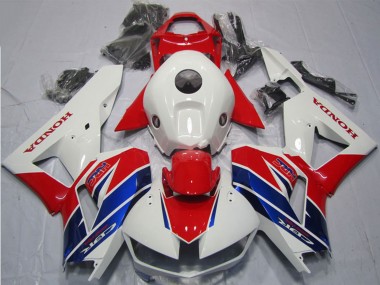 Mejores Carenado Moto Honda CBR600RR 2013-2023 - Blanco Rojo Azul HRC
