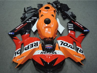 Mejores Carenados Moto Honda CBR600RR 2013-2023 - Naranja Blanco Rojo Negro Brillante Repsol HRC
