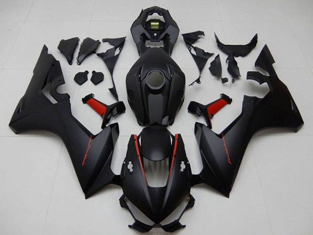 Mejores Carenado Moto Honda CBR1000RR 2017-2023 - Negro Mate Rojo
