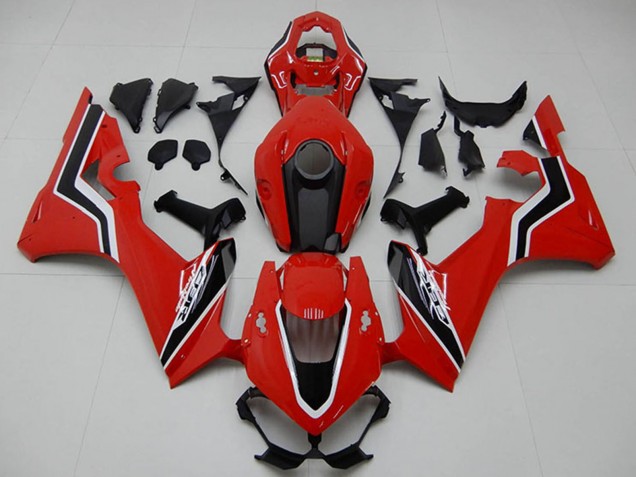 Mejores Carenado Moto Honda CBR1000RR 2017-2024 - Rojo Negro Blanco
