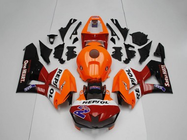 Mejores Carenados Moto Honda CBR1000RR 2012-2016 - Naranja Blanco Rojo Negro Brillante Repsol 2