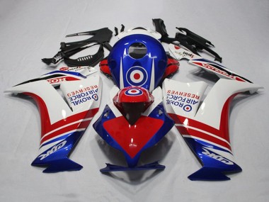 Mejores Carenados Moto Honda CBR1000RR 2012-2016 - Blanco Rojo Azul Royal Air Force Reserves