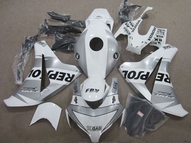 Mejores Carenado Moto Honda CBR1000RR 2008-2011 - Blanco Plata Negro Repsol