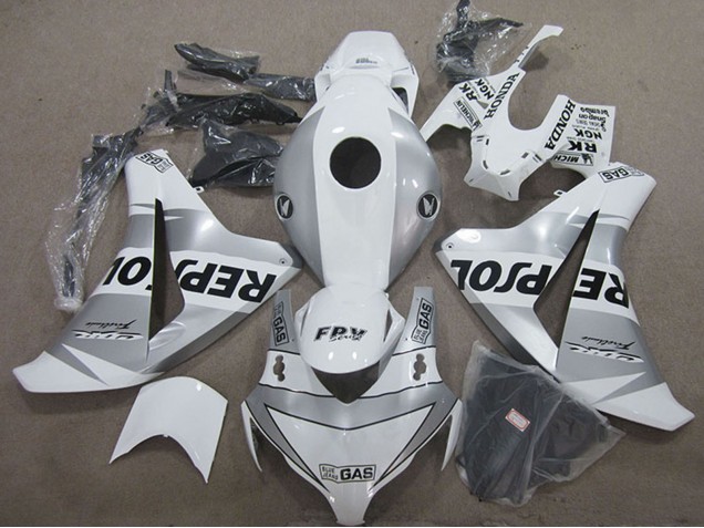 Mejores Carenado Moto Honda CBR1000RR 2008-2011 - Blanco Plata Negro Repsol