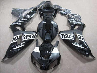 Mejores Carenados Moto Honda CBR1000RR 2006-2007 - Negro Brillante Gris Blanco Repsol