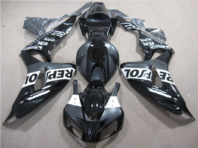 Mejores Carenados Moto Honda CBR1000RR 2006-2007 - Negro Brillante Gris Blanco Repsol