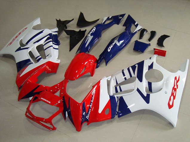 Mejores Carenados Moto Honda CBR600 F3 1995-1996 - Blanco Rojo Azul