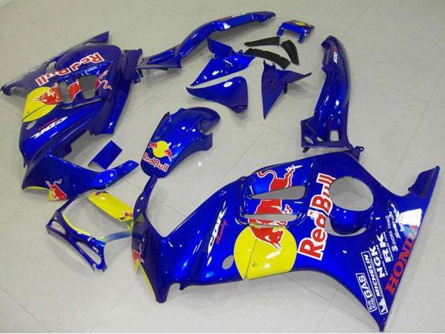 Mejores Carenados Moto Honda CBR600 F3 1995-1996 - Azul Amarillo Rojo Bull