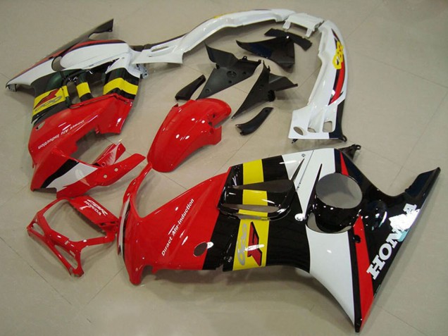 Mejores Carenados Moto Honda CBR600 F3 1995-1996 - Blanco Rojo Amarillo Negro Brillante