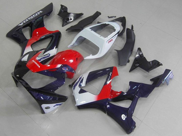Mejores Carenados Moto Honda CBR900RR 929 2000-2001 - Blanco Rojo Azul Oscuro