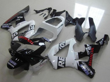 Mejores Carenados Moto Honda CBR900RR 929 2000-2001 - Blanco Negro Brillante Rojo Repsol