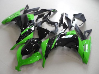 Mejores Carenado Moto Kawasaki ZX300R 2013-2018 - Verde Negro Brillante