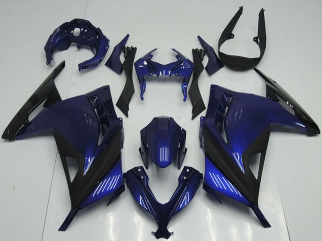 Mejores Carenados Moto Kawasaki ZX300R 2013-2018 - Azul Negro