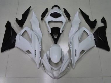 Mejores Carenados Moto Kawasaki ZX6R 2013-2018 - Blanco Negro 636
