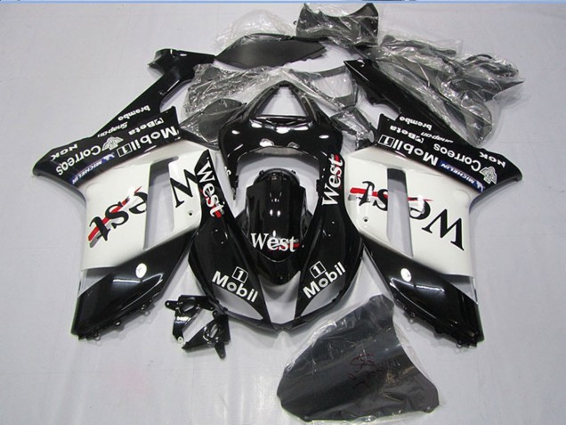 Mejores Carenados Moto Kawasaki ZX6R 2007-2008 - Negro West Mobil