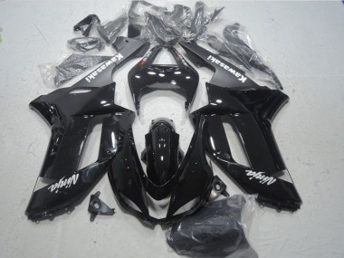 Mejores Carenados Moto Kawasaki ZX6R 2007-2008 - Negro Brillante Negro Mate Blanco Rojo Calcomanías