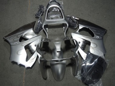 Mejores Carenados Moto Kawasaki ZX6R 2000-2002 - Plata Gris Llama