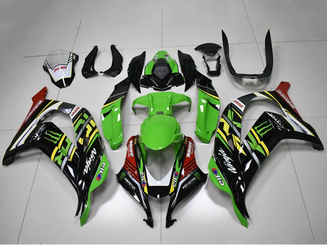 Mejores Carenados Moto Kawasaki ZX10R 2016-2020 - Verde Amarillo Rojo Blanco Negro Monstruo