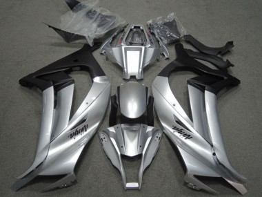 Mejores Carenados Moto Kawasaki ZX10R 2011-2015 - Plata Negro Mate