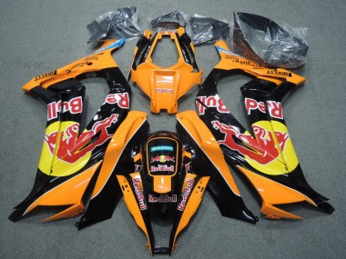 Mejores Carenados Moto Kawasaki ZX10R 2011-2015 - Naranja Negro Rojo Bull