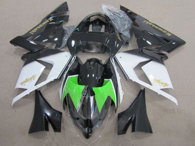 Mejores Carenados Moto Kawasaki ZX10R 2004-2005 - Negro Blanco Oro Ninja