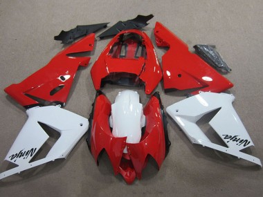 Mejores Carenados Moto Kawasaki ZX10R 2004-2005 - Rojo Blanco Ninja