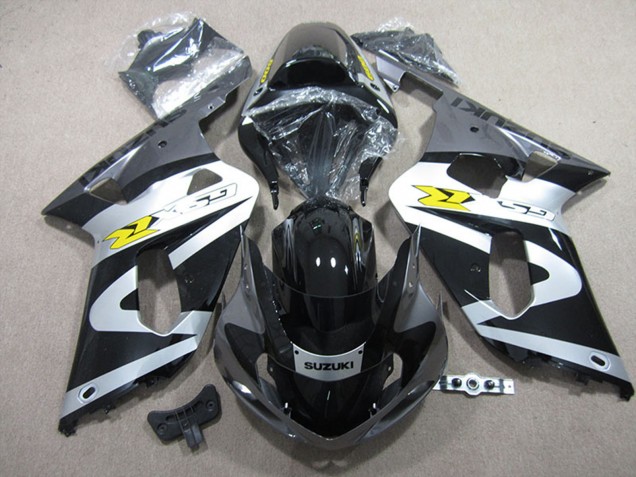 Mejores Carenados Moto Suzuki GSXR 600 2001-2003 - Negro Blanco