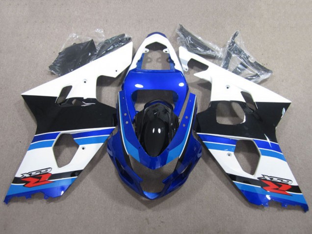Mejores Carenados Moto Suzuki GSXR 600 2004-2005 - Blanco Azul Negro Rojo